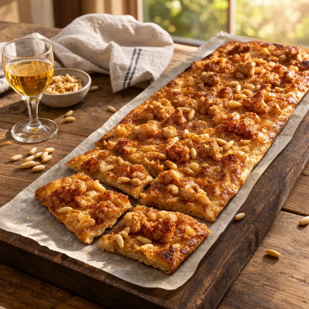 Coca de llardons