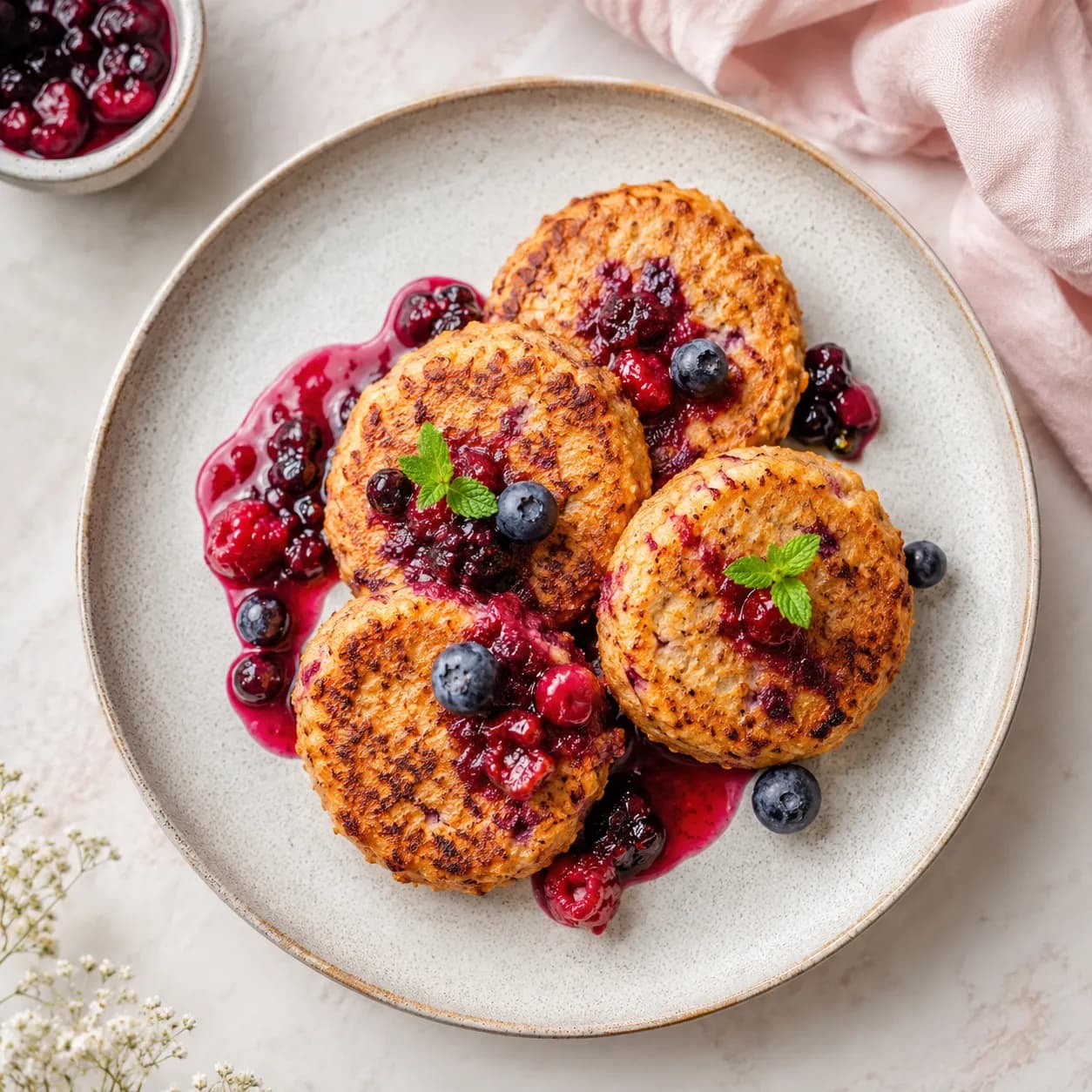 Buñuelos de requesón y vainilla sin fritura en aceite
