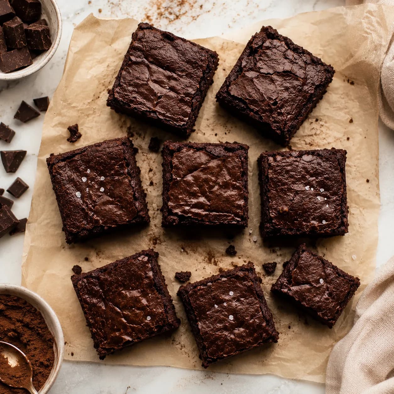Brownie proteico de chocolate negro y boniato
