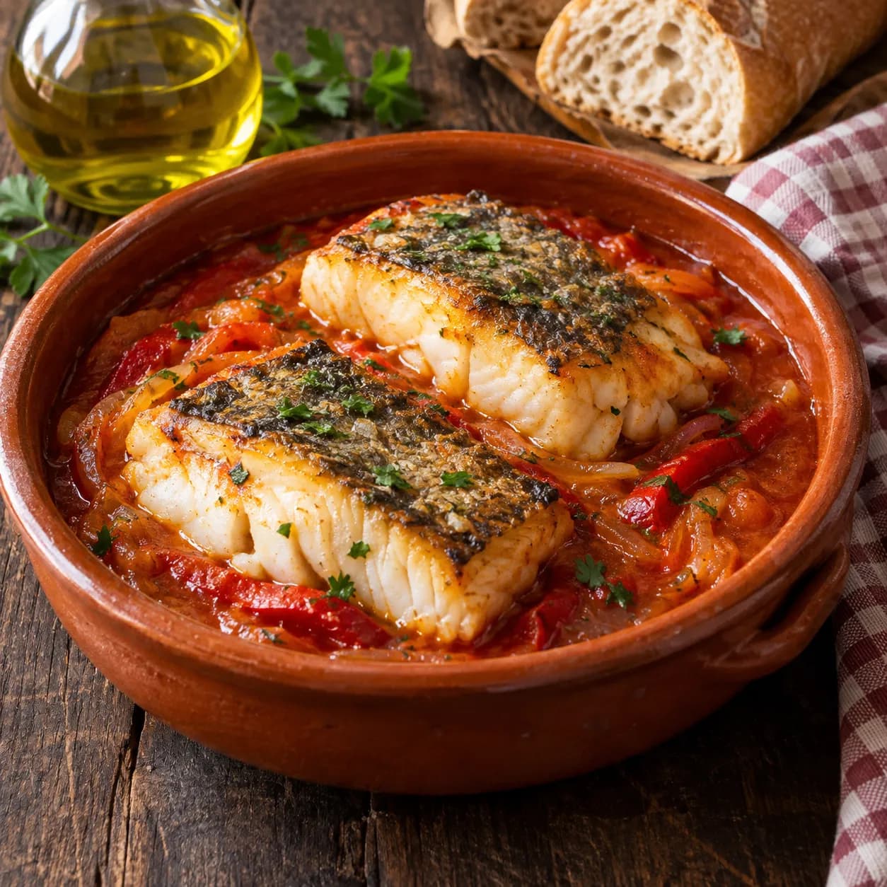 Bacalao con tomate