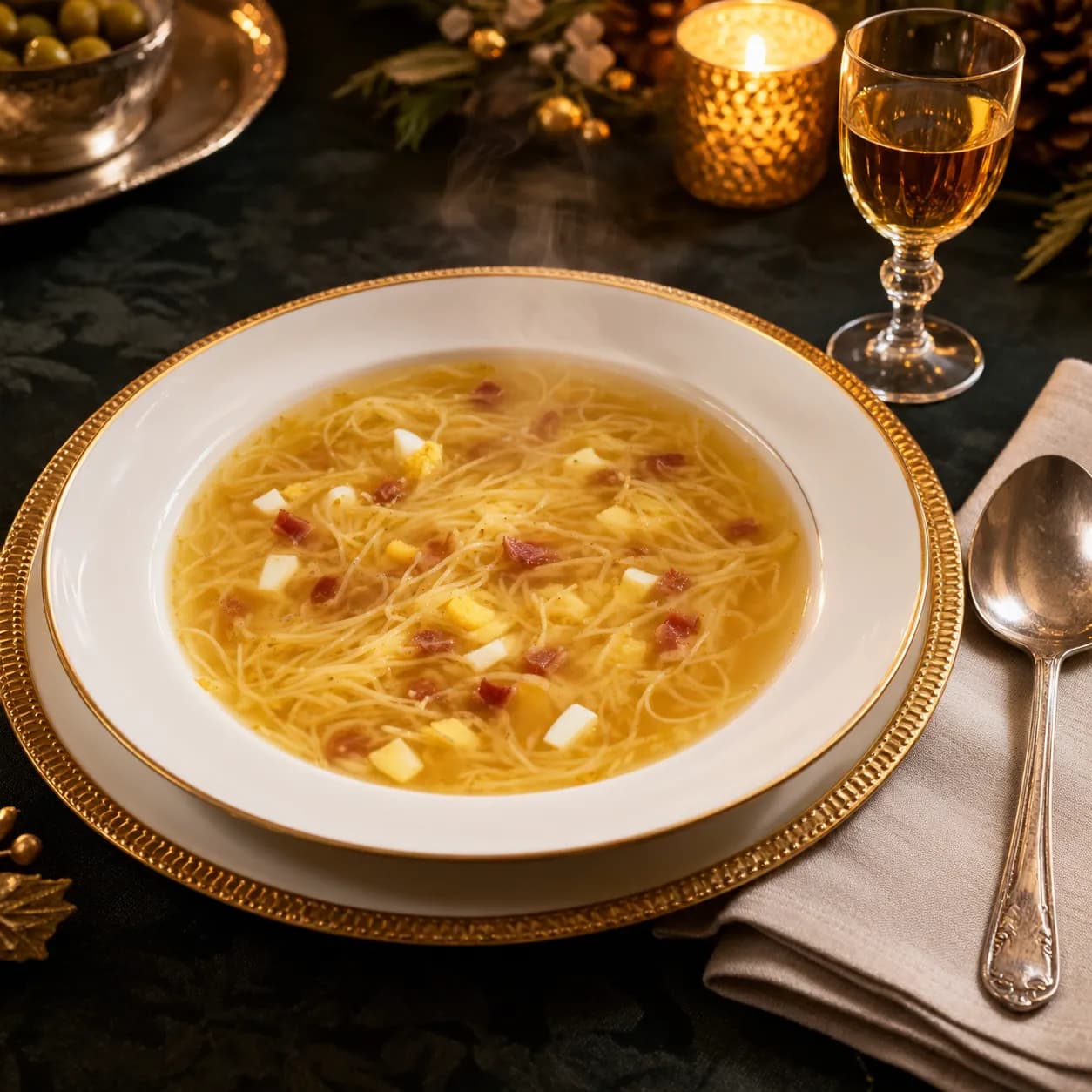 Consomé o sopa de picadillo