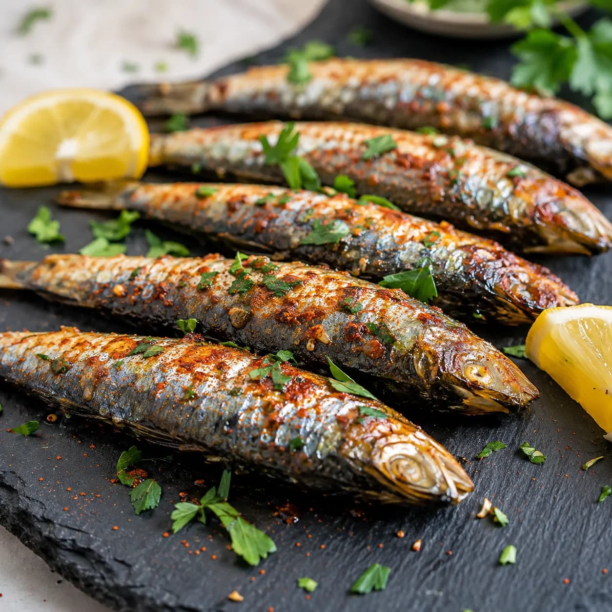 Sardinas marinadas con pimentón y vinagre